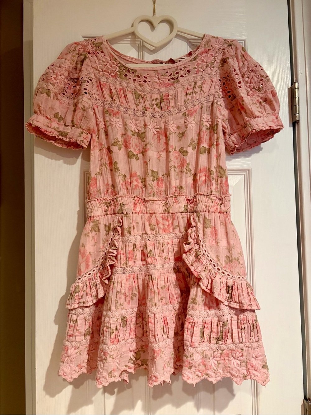 Love Shack Fancy Augustine Floral Mini Dress